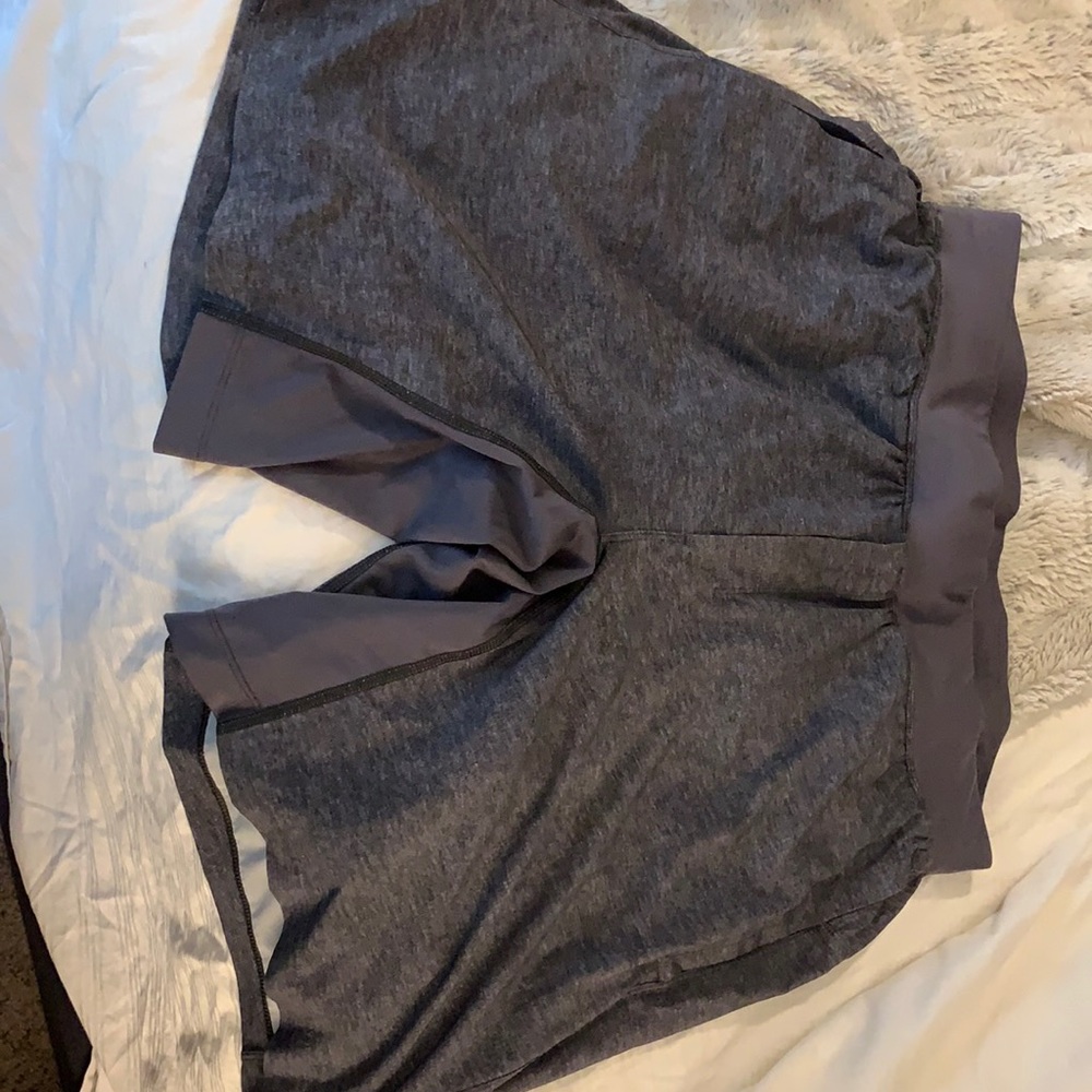 Lu Lu Lemon Gray Linered Shorts